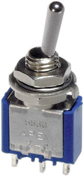 APEM 5246AB 5246AB Przełącznik dźwigienkowy 250 V/AC 3 A 2 x wł/wł zatrzask 1 szt. - obrazek 1