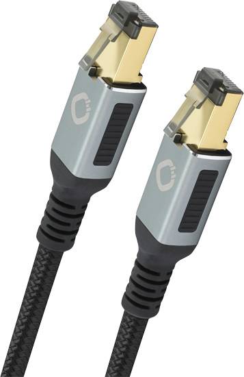 kabel LAN Oehlbach D1C13355, 1 szt., RJ45, CAT 8.1, 5.00 m, czarny - obrazek 1