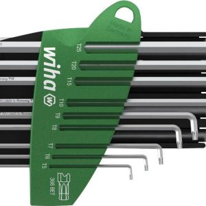 Wiha TORX wewnętrzny Zestaw kluczy trzpieniowych T 5, T 6, T 7, T 8, T 9, T 10, T 15, T 20, T 25, T 27, T 30, T 40, T 45 Wiha TORX wewnętrzny Zestaw kluczy trzpieniowych T 5, T 6, T 7, T 8, T 9, T 10, T 15, T 20, T 25, T 27, T 30, T 40, T 45