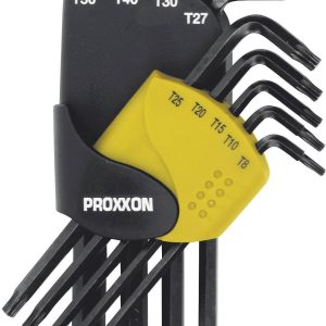Proxxon Industrial wewnętrzny sześciokąt (TX) Zestaw kluczy trzpieniowych T 8, T 10, T 15, T 20, T 25, T 27, T 30, T 40, Proxxon Industrial wewnętrzny sześciokąt (TX) Zestaw kluczy trzpieniowych T 8, T 10, T 15, T 20, T 25, T 27, T 30, T 40,