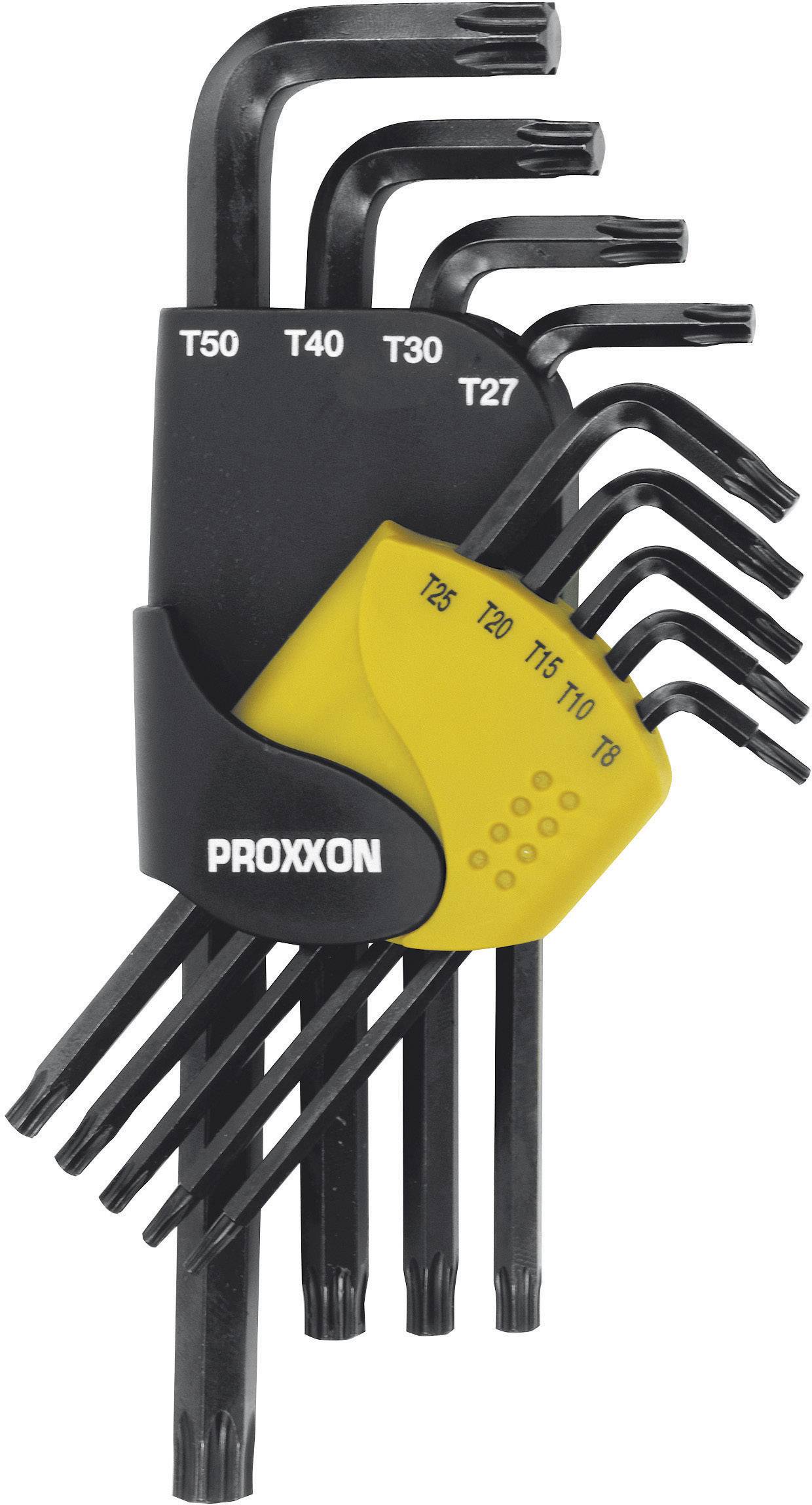 Proxxon Industrial wewnętrzny sześciokąt (TX) Zestaw kluczy trzpieniowych T 8, T 10, T 15, T 20, T 25, T 27, T 30, T 40, - obrazek 1