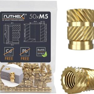 ruthex wkładka gwintowana RX-M5x9.5 GE-M5x95-001 ruthex wkładka gwintowana RX-M5x9.5 GE-M5x95-001
