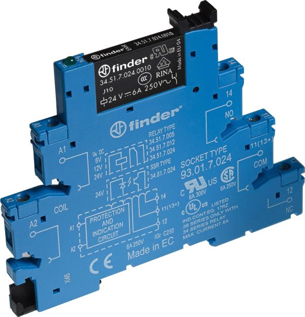 Finder 38.51.7.024.0050 Moduł interfejsowy z przekaźnikiem EMR