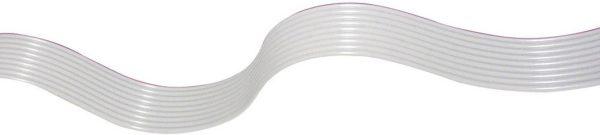 econ connect 28AWG16GR Kabel płaski, taśmowy Wymiary siatki: 1.27 mm 16 x 0.08 mm² szary 30.50 m