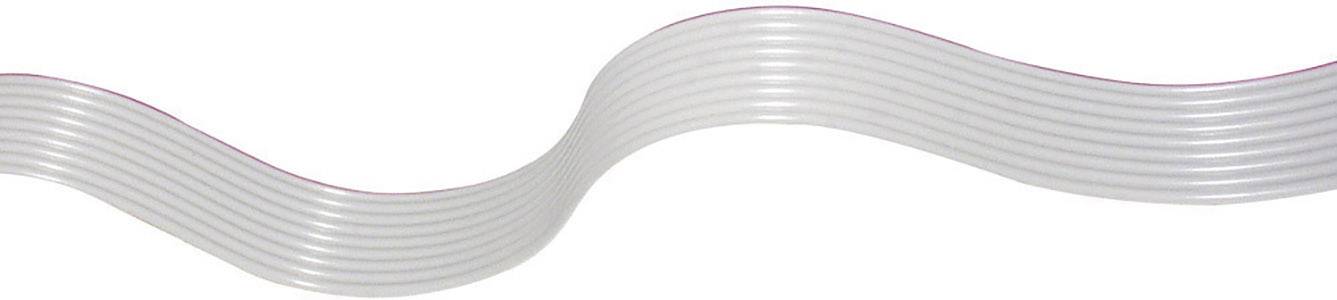 econ connect 28AWG16GR Kabel płaski, taśmowy Wymiary siatki: 1.27 mm 16 x 0.08 mm² szary 30.50 m - obrazek 1