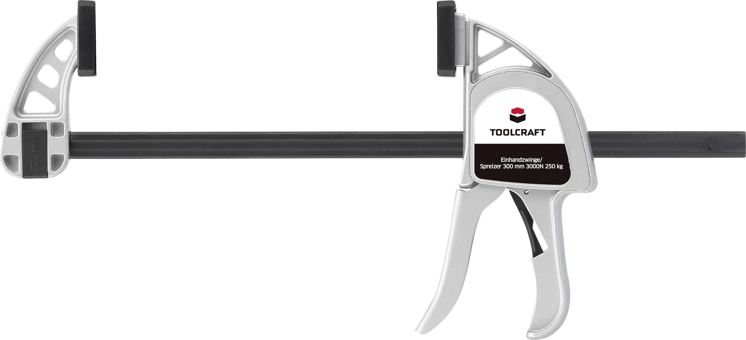 Ścisk stolarski TOOLCRAFT 1595615 Maksymalna szerokość mocowania:500 mm Długość produktu: 500 mm Posuw:85 mm - obrazek 1