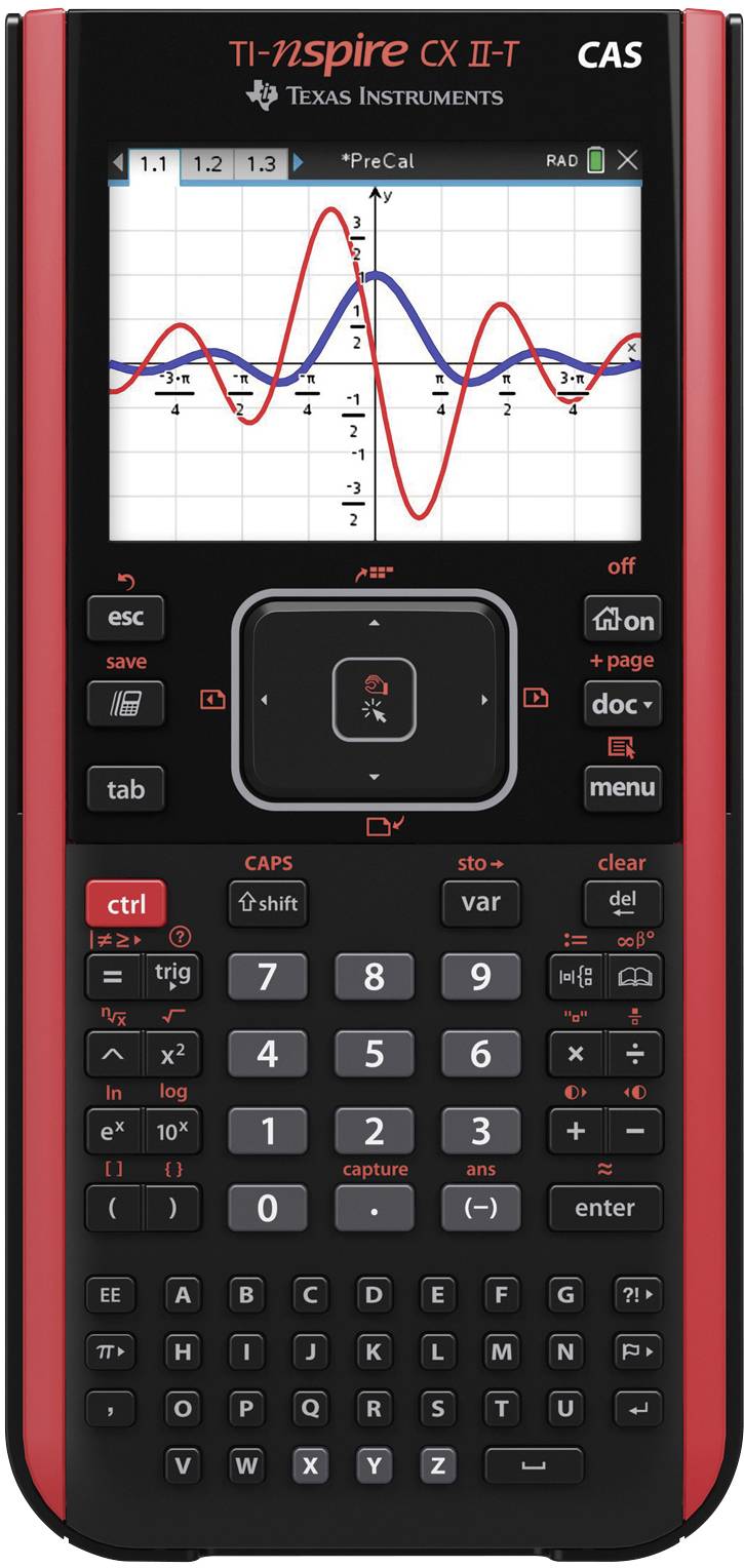 Texas Instruments NSPCXCASIIT Kalkulator graficzny czarny akumulatorowe - obrazek 1