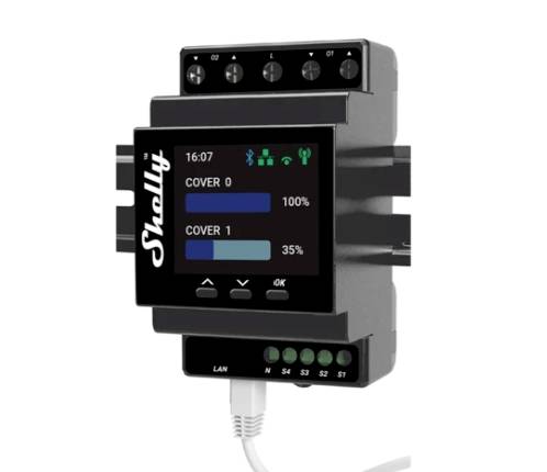 Shelly Shelly Pro Dual Cover PM Kontroler Bluetooth, Wi-Fi - obrazek 1