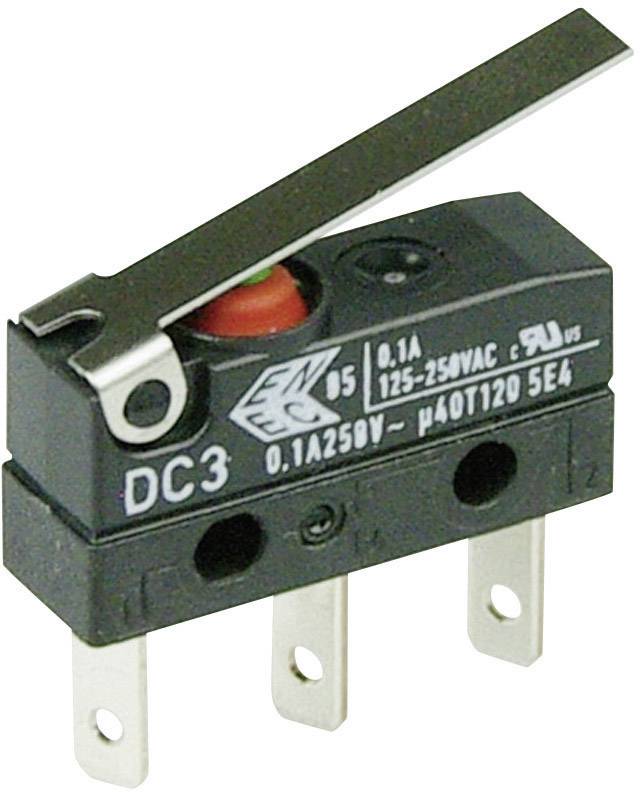 Mikroprzełącznik DC3C-L1LC 250 V/AC 0.1 A 1 x wł/(wł) ZF IP67 chwilowy 1 szt. - obrazek 1
