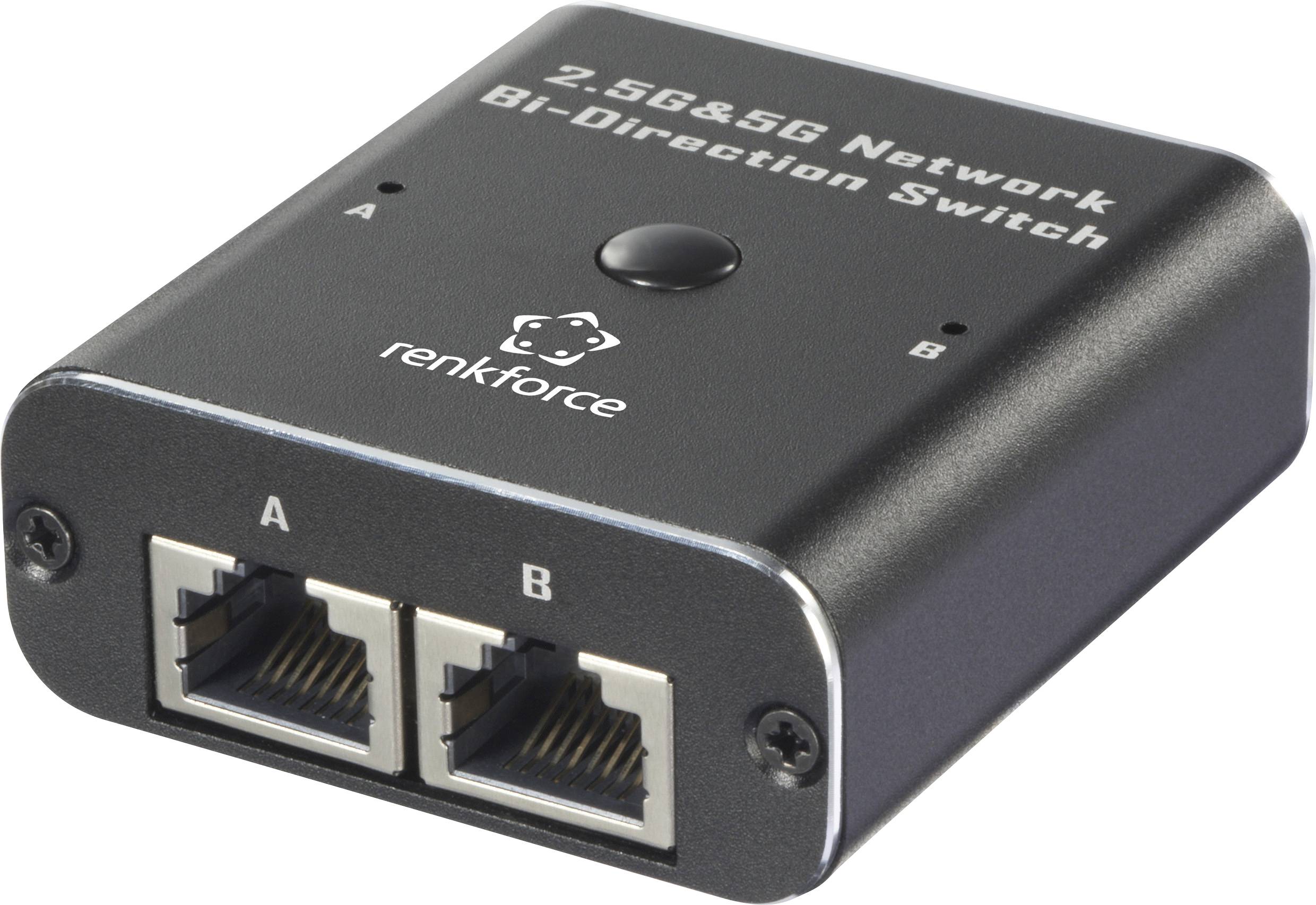 Renkforce RF-6736628 RF-EW-700 Switch sieciowy RJ45 2 Porty 5 GBit/s zasilanie USB - obrazek 1