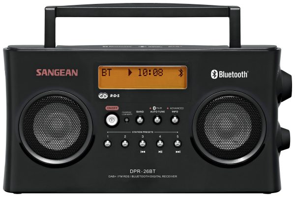 Radio przenośne Sangean DPR-26 BT DAB+, fale metrowe (VHF) funkcja ładowania akumulatora czarny