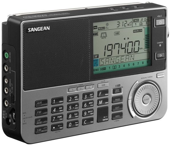 Radio globalne Sangean ATS-909X2 fale metrowe (VHF), fale długie (LF/LW), fale średnie (MF) funkcja budzika czarny