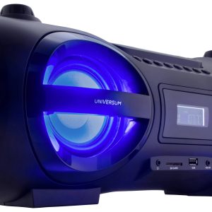 Boombox UNIVERSUM BB 500-20 fale metrowe (VHF) z pilotem, nastrojowe oświetlenie czarny Boombox UNIVERSUM BB 500-20 fale metrowe (VHF) z pilotem, nastrojowe oświetlenie czarny