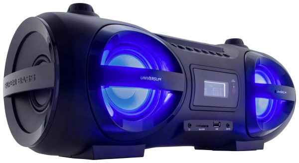 Boombox UNIVERSUM BB 500-20 fale metrowe (VHF) z pilotem, nastrojowe oświetlenie czarny