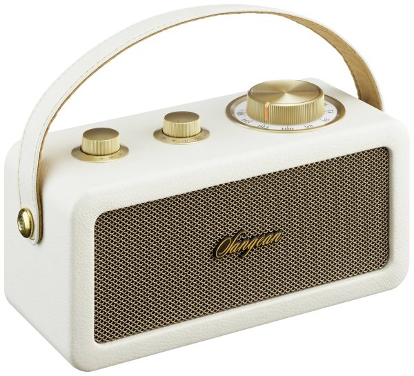 Radio akumulatorowe Sangean RA-101 FM wielokrotne ładowanie Ivory, złoty