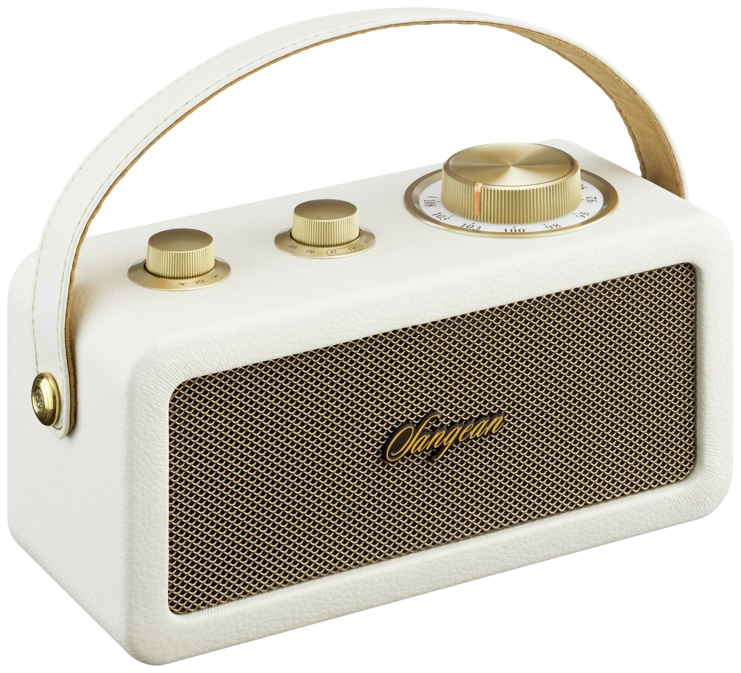 Radio akumulatorowe Sangean RA-101 FM wielokrotne ładowanie Ivory, złoty - obrazek 1