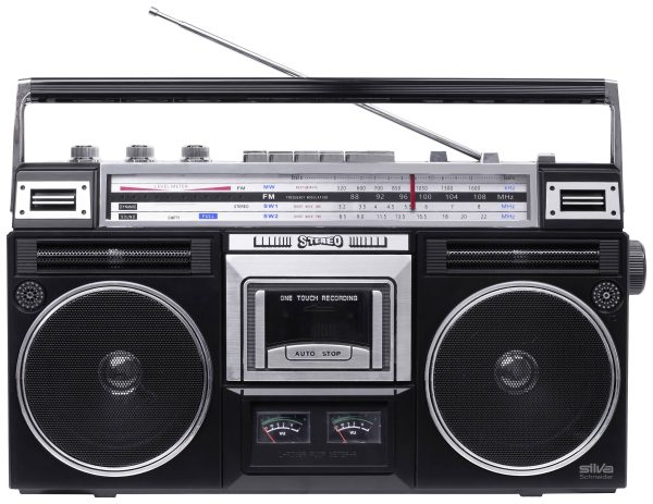 Radiomagnetofon Silva Schneider PCR 1980 fale metrowe (VHF), fale średnie (MF), fale krótkie (HF) funkcja nagrywania, za