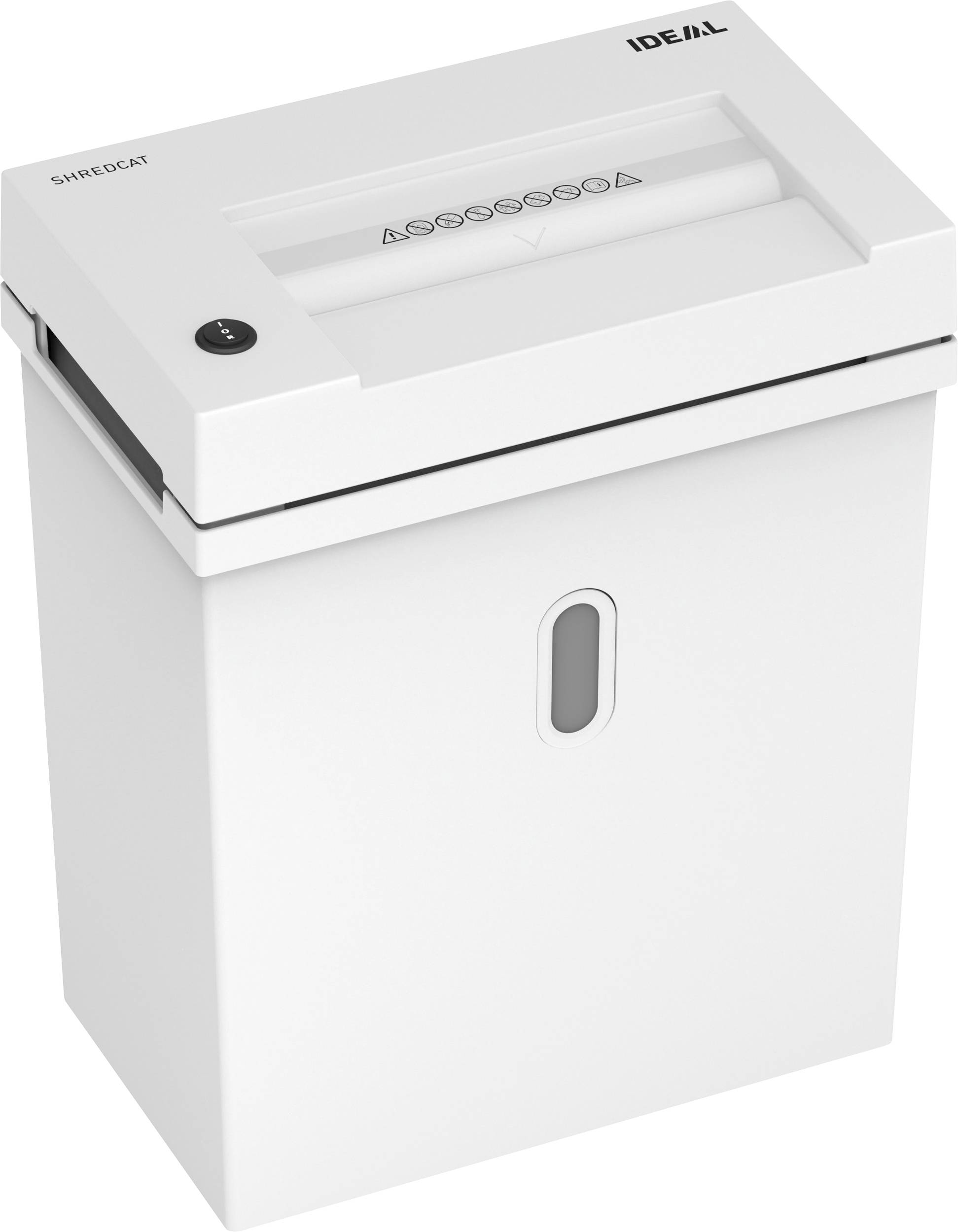 Ideal Office Shredcat 8200 Niszczarka 18 ark. Cięcie na paski 4 mm P-2 21 l Niszczy także spinacze do papieru, zszywki, - obrazek 1
