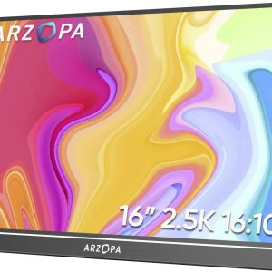 Arzopa Z1RC Przenośny monitor EEK A (A – G) 40.6 cm (16 cal) 2560 x 1600 px 16:10 25 ms HDMI, USB-C® (DP Alt Mode), USB- Arzopa Z1RC Przenośny monitor EEK A (A – G) 40.6 cm (16 cal) 2560 x 1600 px 16:10 25 ms HDMI, USB-C® (DP Alt Mode), USB-