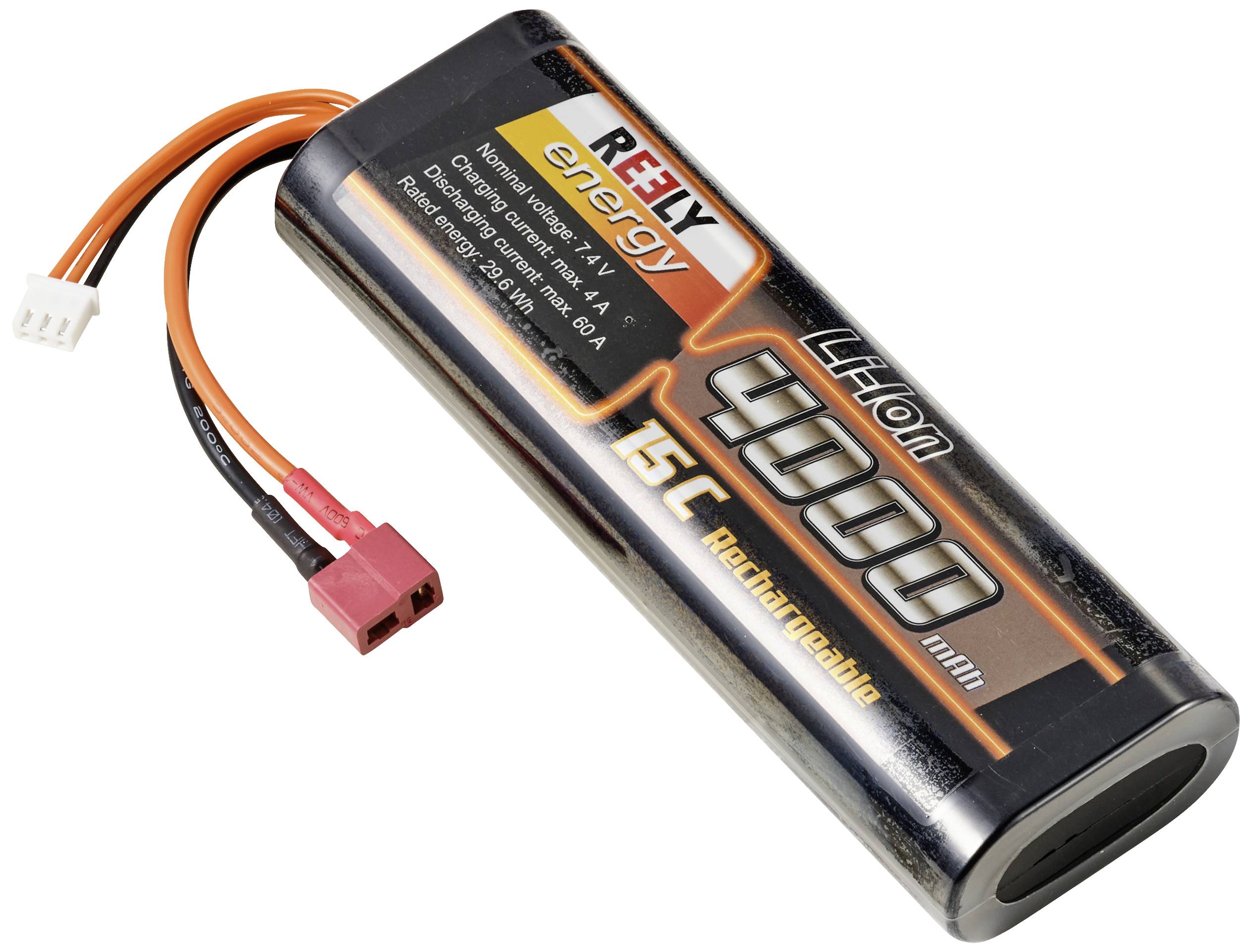 Pakiet akumulatorów (LiIon) 7.4 V 4000 mAh 15 C Reely Hardcase System złączy T - obrazek 1