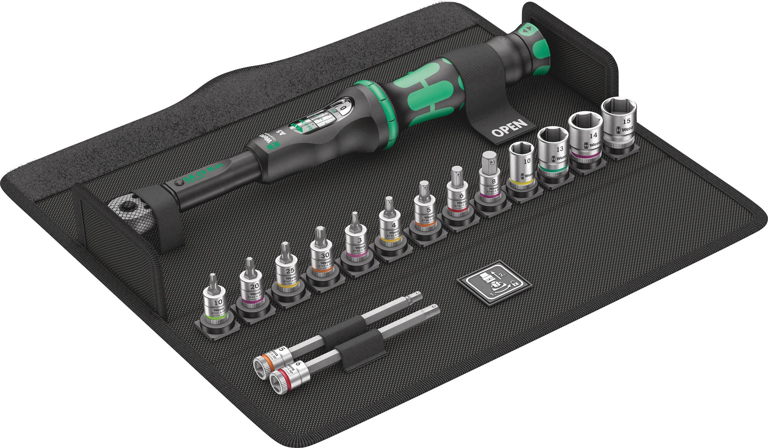Klucz dynamometryczny zestaw do rowerów Wera Bicycle Set Torque 1 05004180001 - obrazek 1