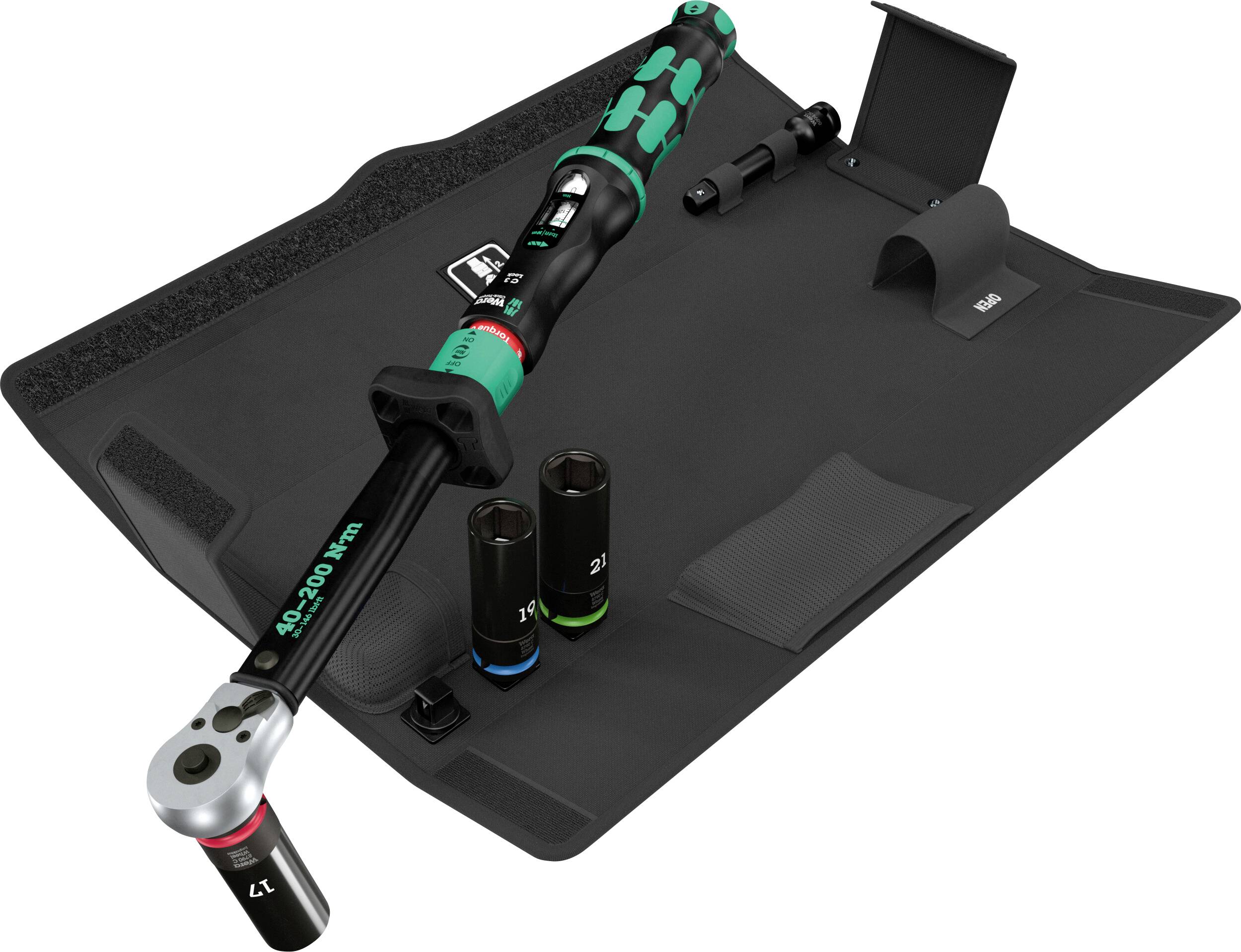 Wera Click-Torque Lock C 3 Set 1 05075790001 Klucz dynamometryczny zestaw wyłączany 1/2" (12.5 mm), zewnętrzny kwadrat 4 - obrazek 1