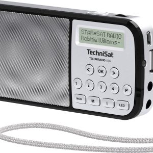Radio kieszonkowe TechniSat Techniradio RDR DAB+, fale metrowe (VHF) latarka kieszonkowa srebrny Radio kieszonkowe TechniSat Techniradio RDR DAB+, fale metrowe (VHF) latarka kieszonkowa srebrny