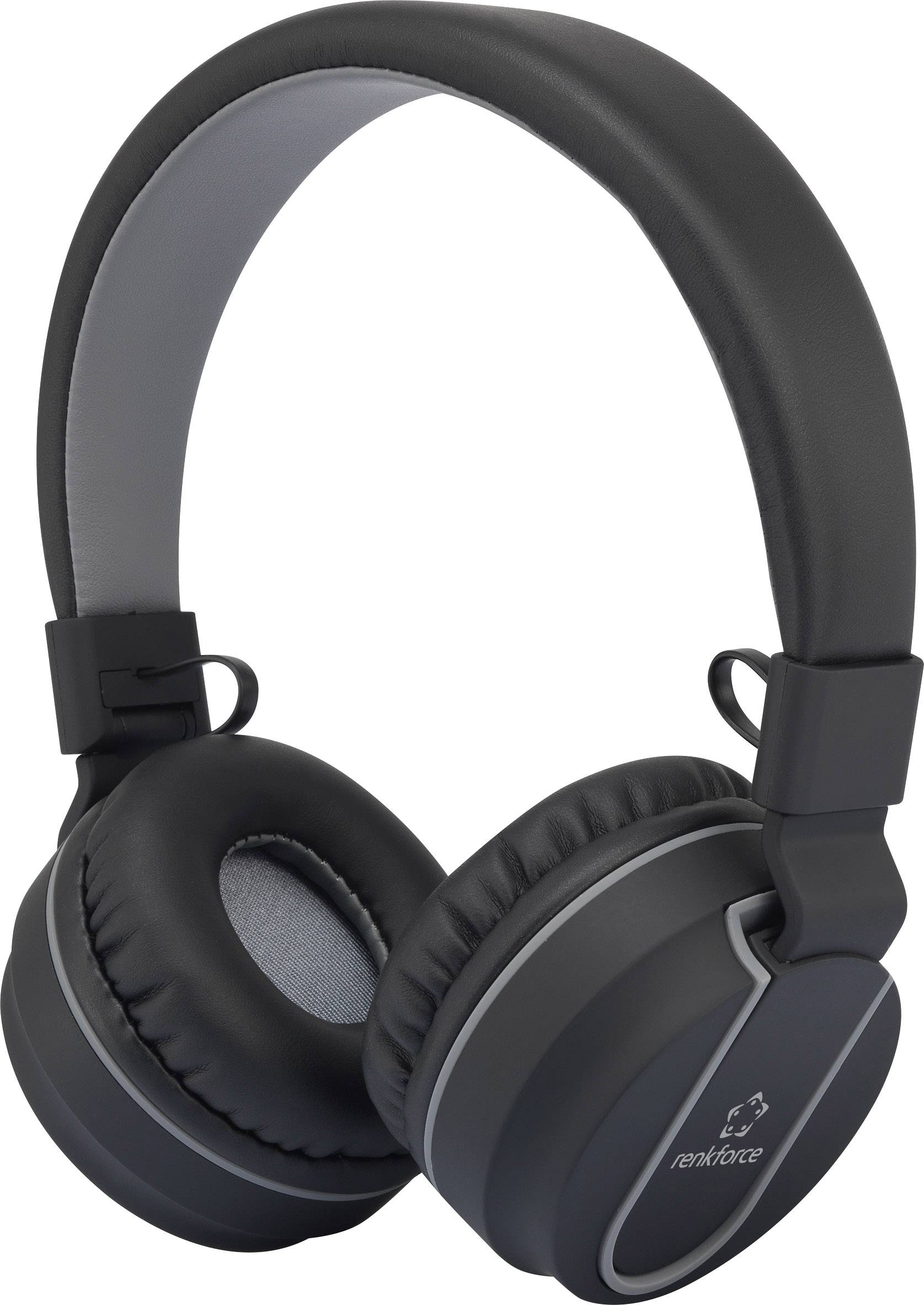Słuchawki Bluetooth Renkforce RF-BTK-100 RF-4731720, 20 - 20 000 Hz, czarny, szary - obrazek 1