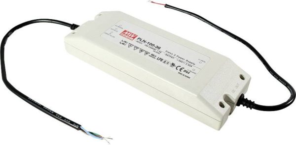 MEAN WELL PLN-100-24 Sterownik LED, Transformator LED Stałonapięciowy, Stałonaprądowy 96 W 4 A 18 – 24 V/DC Układ PFC, Z