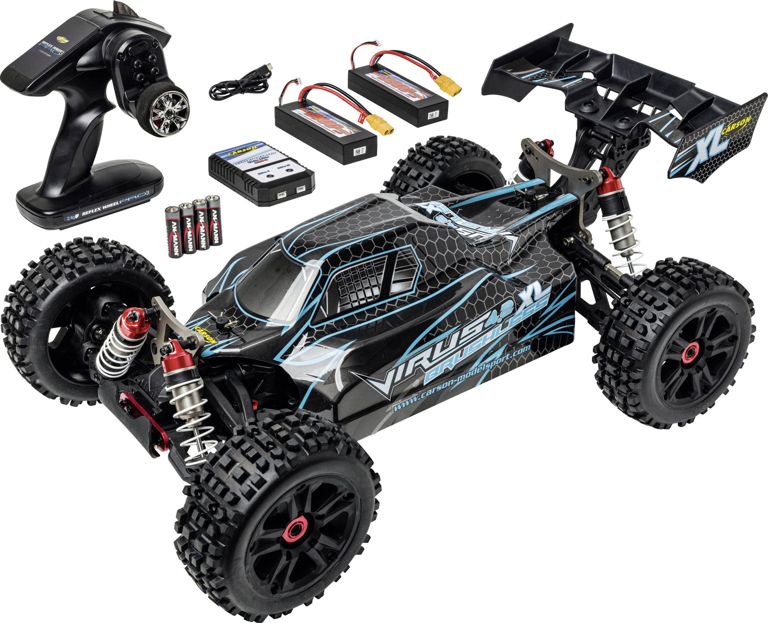 Model samochodu RC Carson Modellsport Virus 4.2 XL, 2,4 GHz - obrazek 1