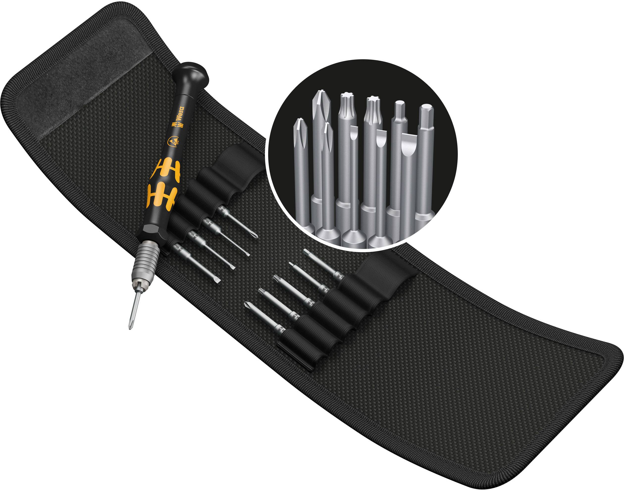 Wkrętak do bitów Wera Kraftform Kompakt Micro-Set ESD/11 SB 05073670001 1 zest. - obrazek 1