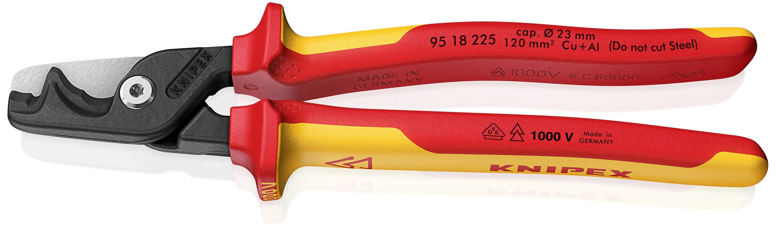 Nożyce do kabli Knipex VDE StepCut XL 95 18 225 234 mm - obrazek 1