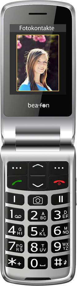 beafon SL645plus LTE Telefon komórkowy z klapką dla Seniora IP54, ze stacją ładującą, Przycisk SOS, Funkcja SOS czarny,