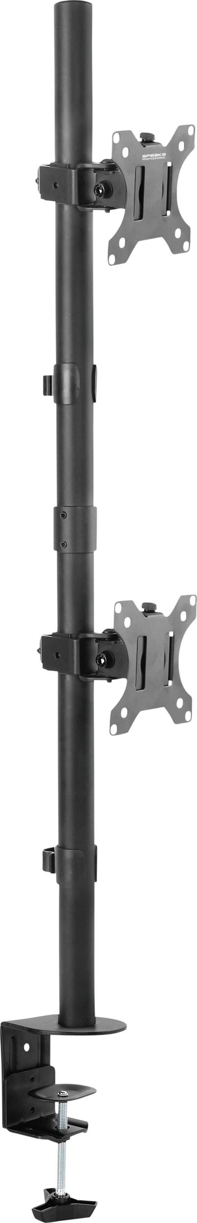 SpeaKa Professional Uchwyt do monitora SP-MM-420 2 Wyświetlacz 33,8 cm (13,3") - 81,3 cm (32") czarny Uchylny, Przenośny - obrazek 1