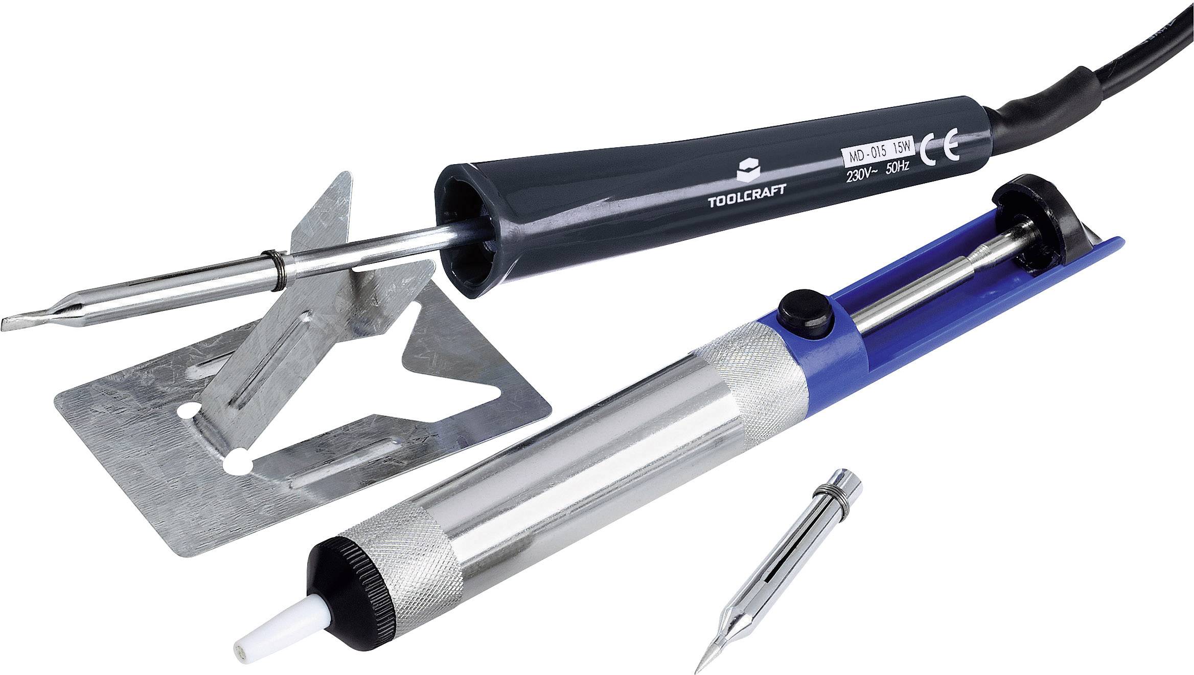 Lutownica kolbowa - zestaw TOOLCRAFT MD-015PP 230 V 15 W - obrazek 1