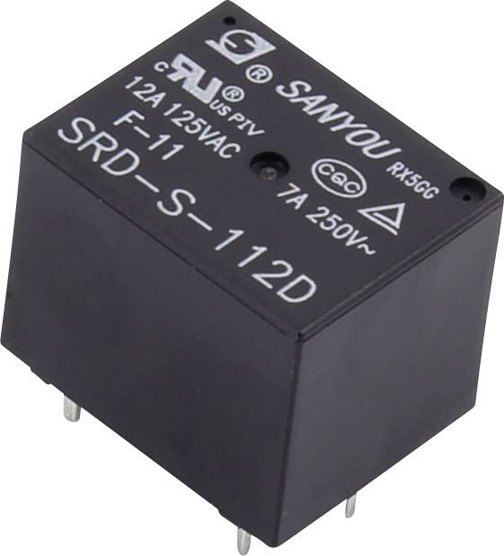 Przełącznik PCB 12 V / AC 12 A 1 styk SRD-S-112D 1 szt. - obrazek 1
