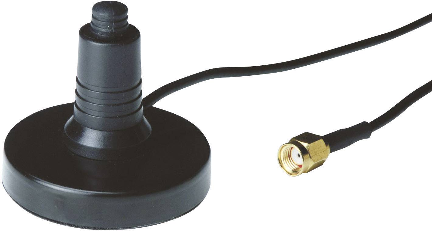 Kabel przedłużający anteny WiFi Digitus DN-70101-1, [1x złącze męskie RP-SMA - 1x złącze żeńskie RP-SMA], 1.50 m, czarny - obrazek 1