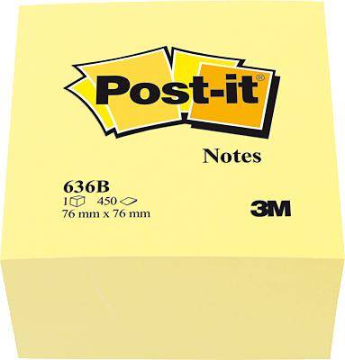 Bloczek karteczek samoprzylepnych Post-it 636B 76 mm x 45 mm 450 ark. - obrazek 1