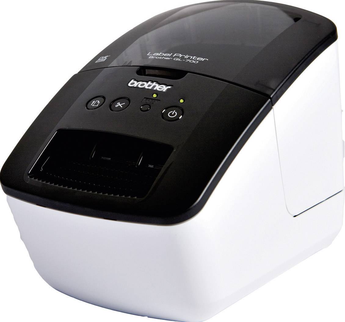 Drukarka etykiet Brother QL-700 bezpośrednie ogrzewanie termiczne 300 x 300 dpi Szerokość etykiet (maks.): 62 mm USB - obrazek 1
