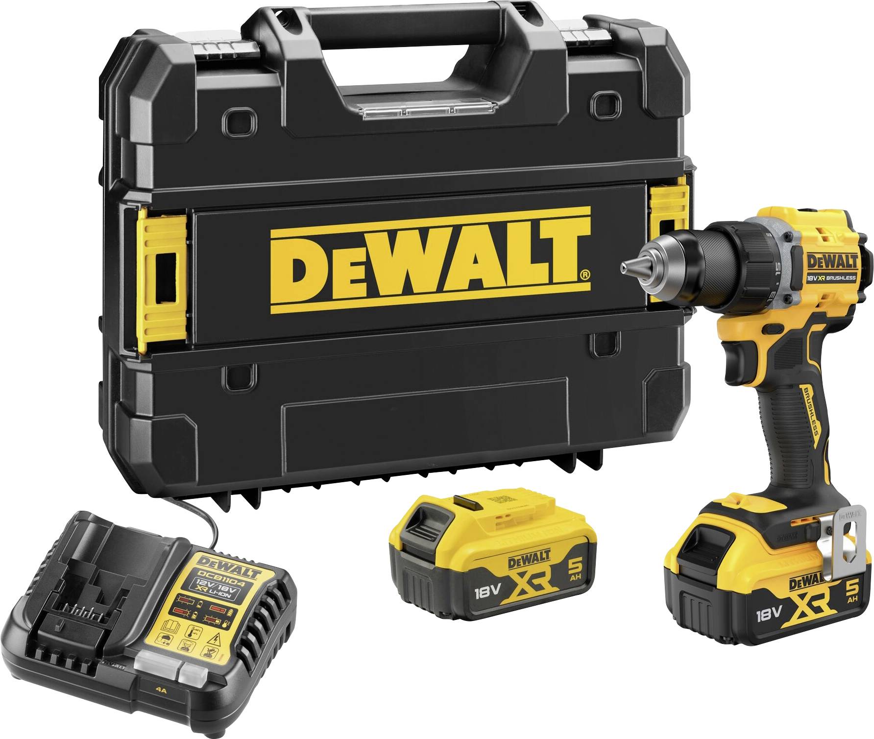 Wiertarko-wkrętarka akumulatorowa DEWALT DCD794P2T-QW DCD794P2T-QW 18 V 5 Ah zaw. 2 akumulatory, zaw. ładowarkę, zaw. wa - obrazek 1