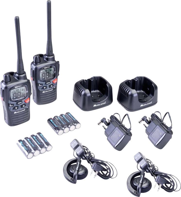 Radiotelefon PMR Midland G9 Pro 2er Kofferset - obrazek 1
