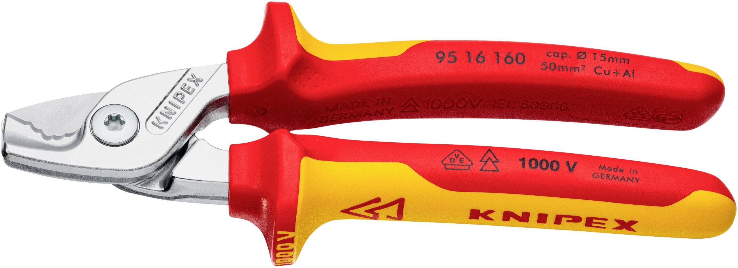 Nożyce do kabli Knipex 95 16 160 160 mm - obrazek 1