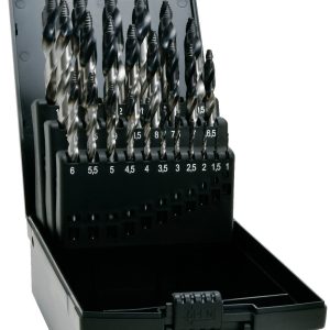 Exact 74962 TIAIN-TIP Zestaw wierteł spiralnych 1 mm, 1.5 mm, 2 mm, 2.5 mm, 3 mm, 3.5 mm, 4 mm, 4.5 mm, 5 mm, 5.5 mm, 6 Exact 74962 TIAIN-TIP Zestaw wierteł spiralnych 1 mm, 1.5 mm, 2 mm, 2.5 mm, 3 mm, 3.5 mm, 4 mm, 4.5 mm, 5 mm, 5.5 mm, 6