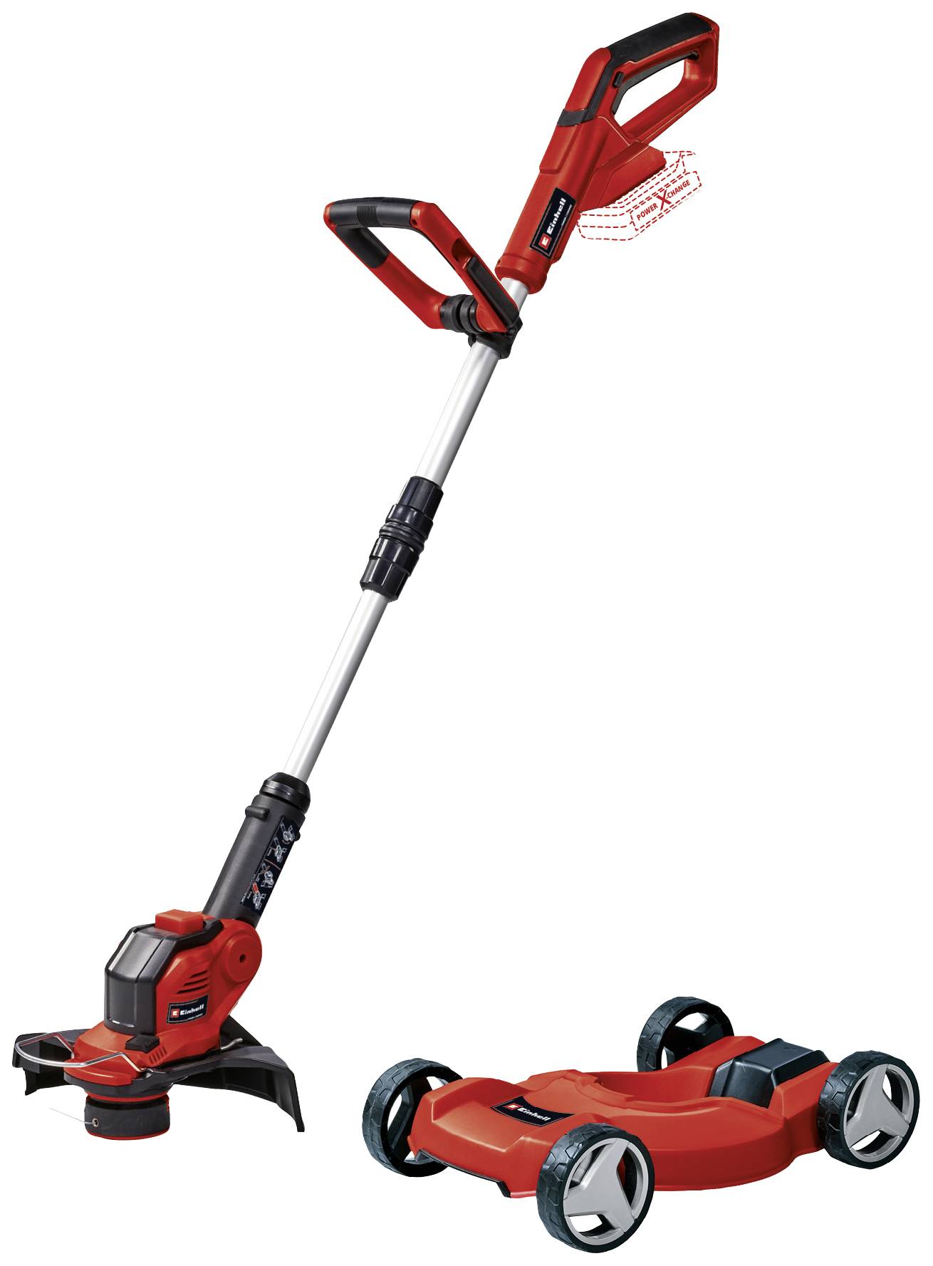 Einhell Power X-Change GE-CT 18/28 Li TC-Solo akumulatorowy Podkaszarka Bez ładowarki, bez akumulatora, wraz z koszem na - obrazek 1