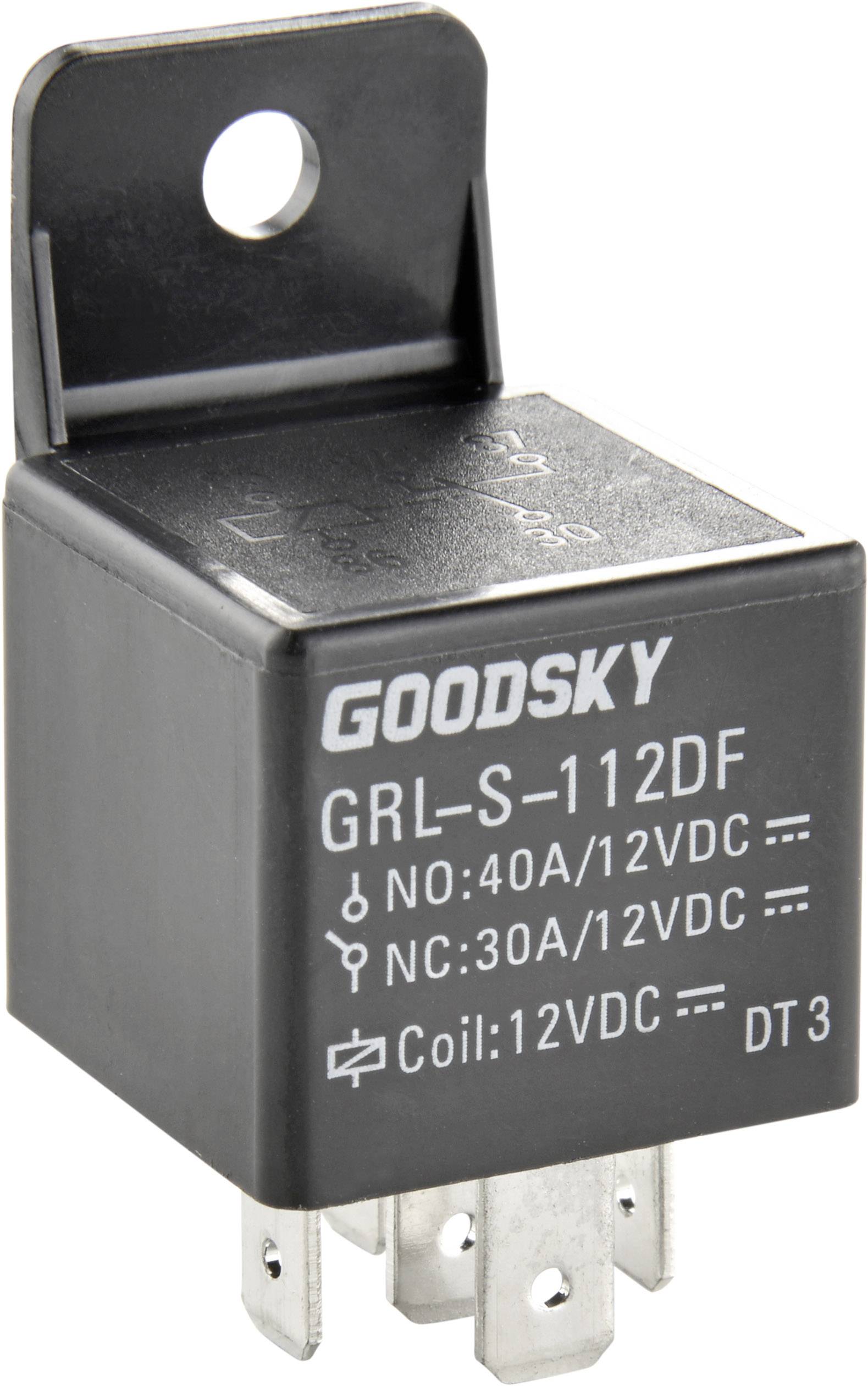 Przekaźnik samochodowy GoodSky GRL-S-112DF, 40 A - obrazek 1