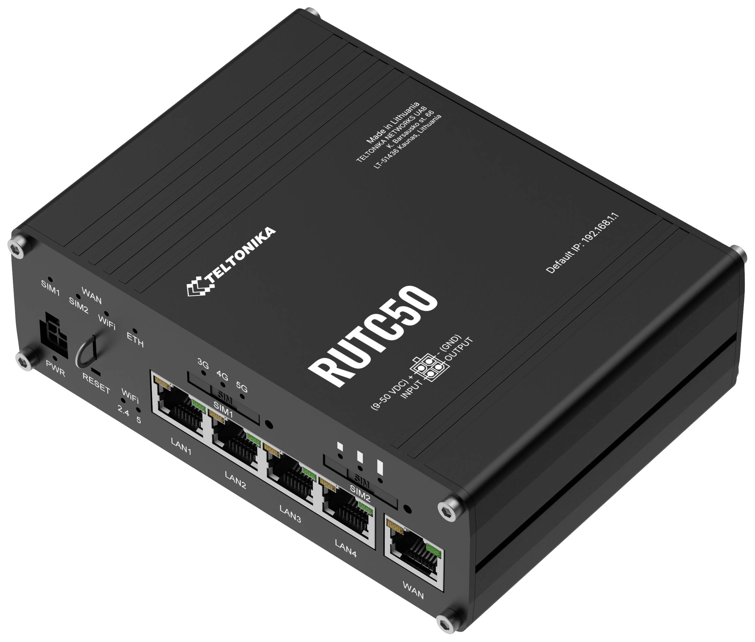 Teltonika RUTC50 Router WiFi Wbudowany modem: 5G 2.4 GHz, 5 GHz - obrazek 1