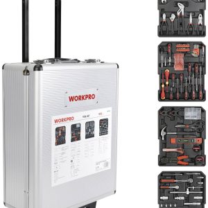 WorkPro WP1050 Zestaw narzędzi WORKPRO w aluminiowej walizce 1050 szt. (D x S x W) 37 x 20 x 51 cm WorkPro WP1050 Zestaw narzędzi WORKPRO w aluminiowej walizce 1050 szt. (D x S x W) 37 x 20 x 51 cm