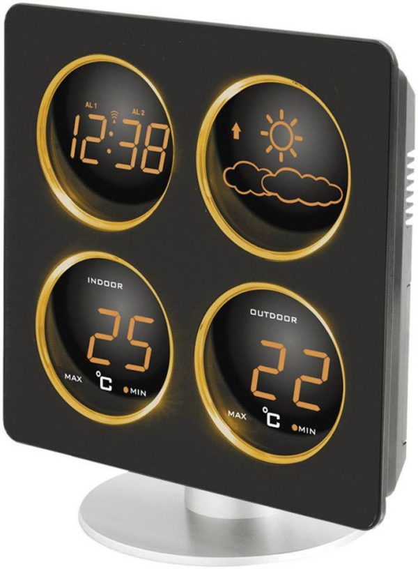 Stacja pogodowa Techno Line TECHNOLINE – Techno Line WS 6830 – Wetterstation – Schwarz WS 6830
