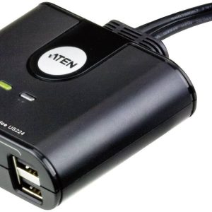 Przełącznik USB 2.0 ATEN US224-AT 2 Porty czarny Przełącznik USB 2.0 ATEN US224-AT 2 Porty czarny
