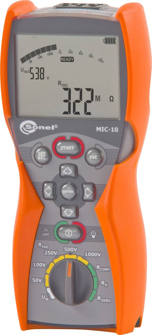 Miernik rezystancji izolacji Sonel MIC-10 Kalibracja (ISO)